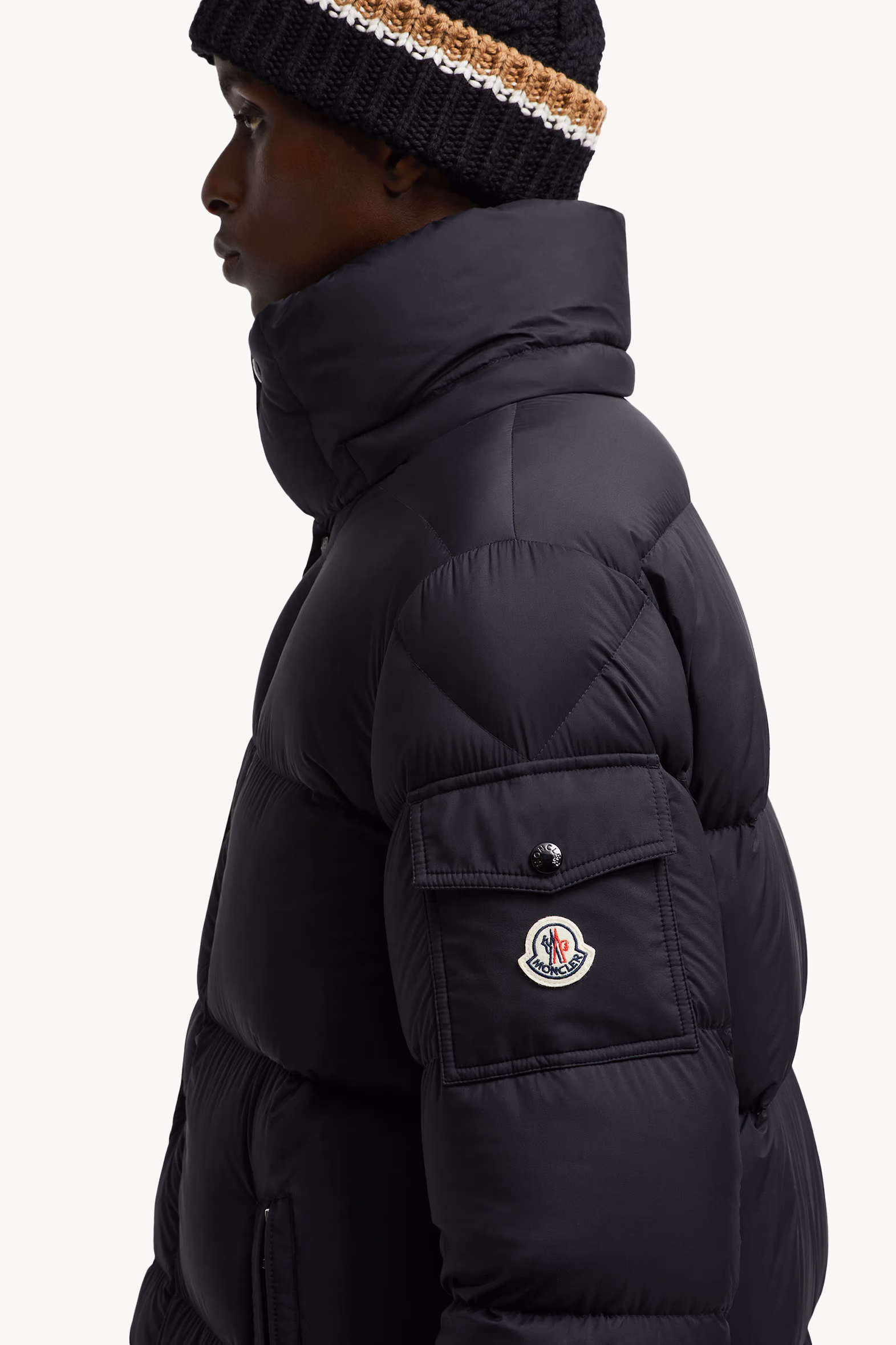 Doudoune longue Hanoverian à capuche Hommes Noir Moncler 7